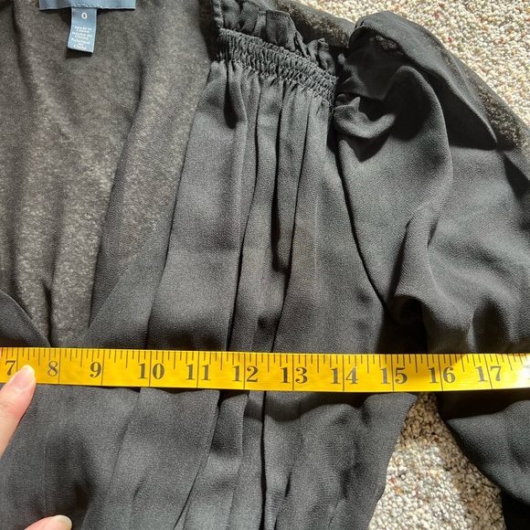 Mod cloth cheer for tiers black sheer ruffled women’s size 0 dress NWOT - Picture 4 of 7